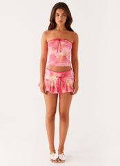 Corbin Tube Top - Flamingo Fling
