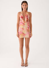 Jonna Mini Dress - Botanic Cheetah