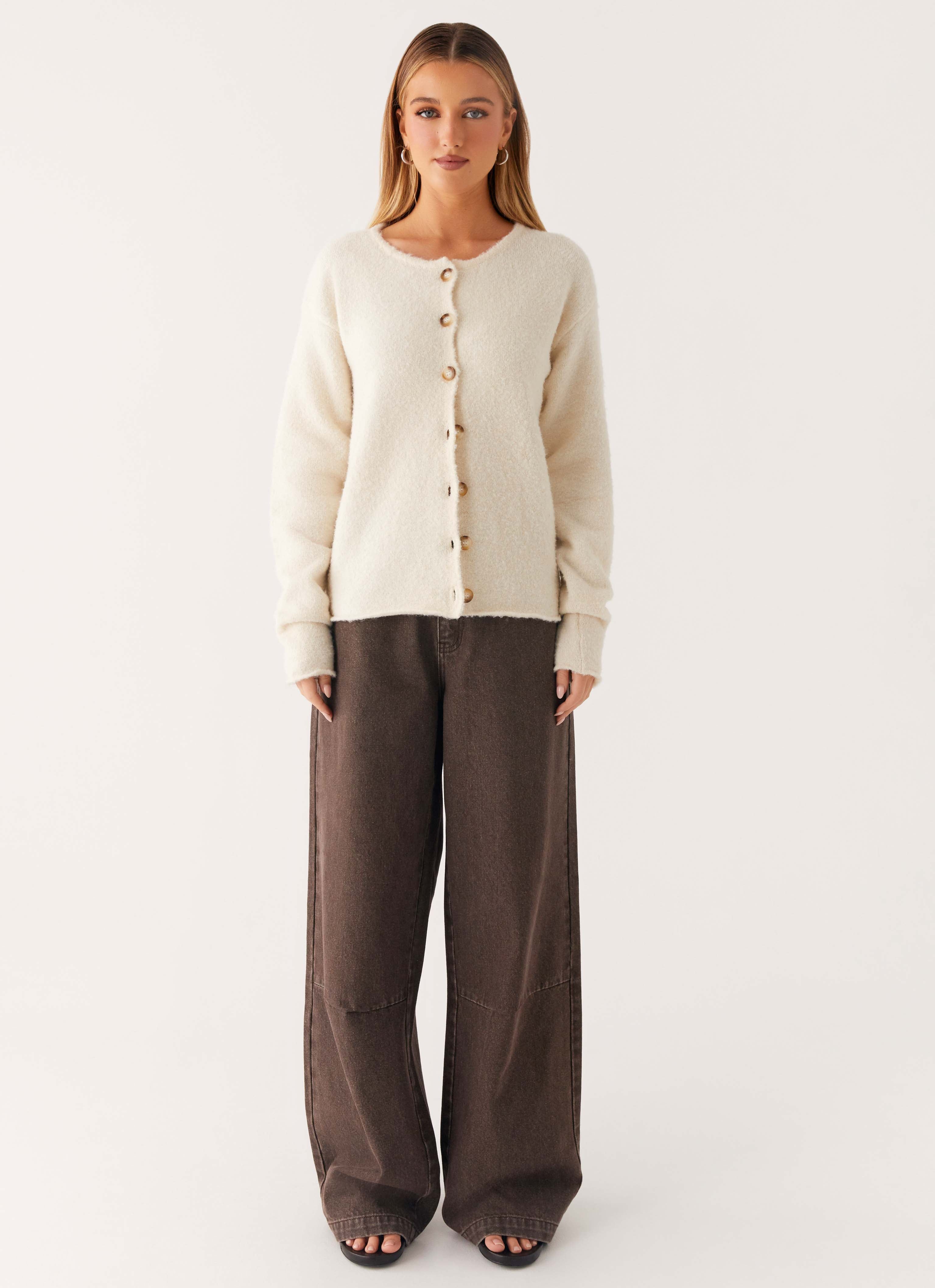 Vera Knit Cardigan - Ivory